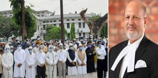 চোখের জলে শেষ বিদায় জানানো হলো আব্দুল মতিন খসরুকে, সুপ্রিমকোর্টে জানাজা, শ্রদ্ধা জানিয়ে বিচারিক কার্যক্রম বন্ধ