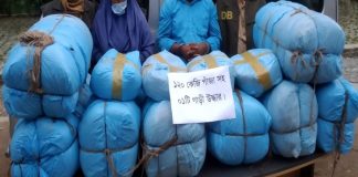 বংশালে ১২০ কেজি গাঁজা উদ্ধার