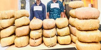রাজধানীতে ৫০ কেজি গাঁজাসহ দুই মাদক ব্যবসায়ী গ্রেফতার