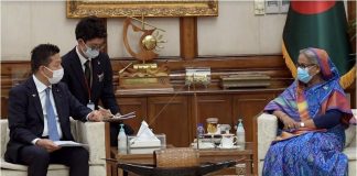 রোহিঙ্গাদের মিয়ানমারে প্রত্যাবাসনে জাপানের সহায়তা চেয়েছেন প্রধানমন্ত্রী